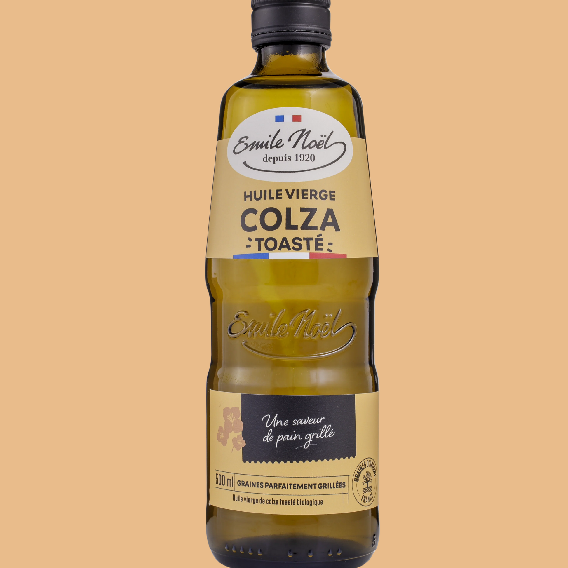 Huile vierge de colza france toasté bio EMILE NOEL 500 ml