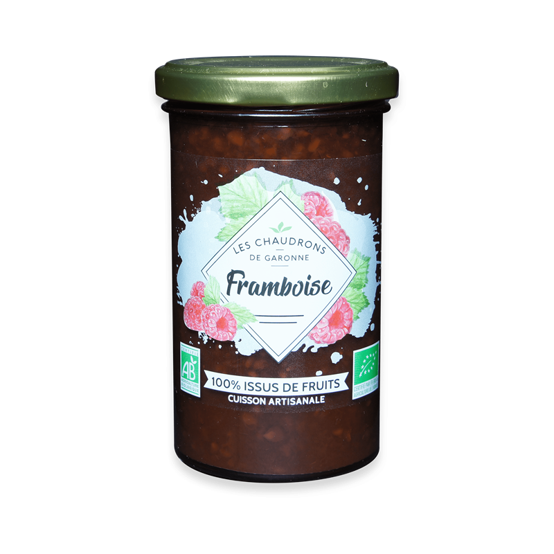 Confiture de Framboise bio LES CHAUDRONS DE GARONNE 275 g