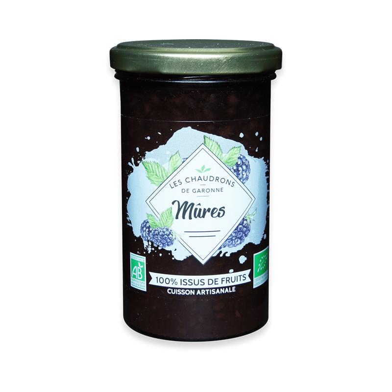 Confiture de Mûre bio LES CHAUDRONS DE GARONNE 275 g