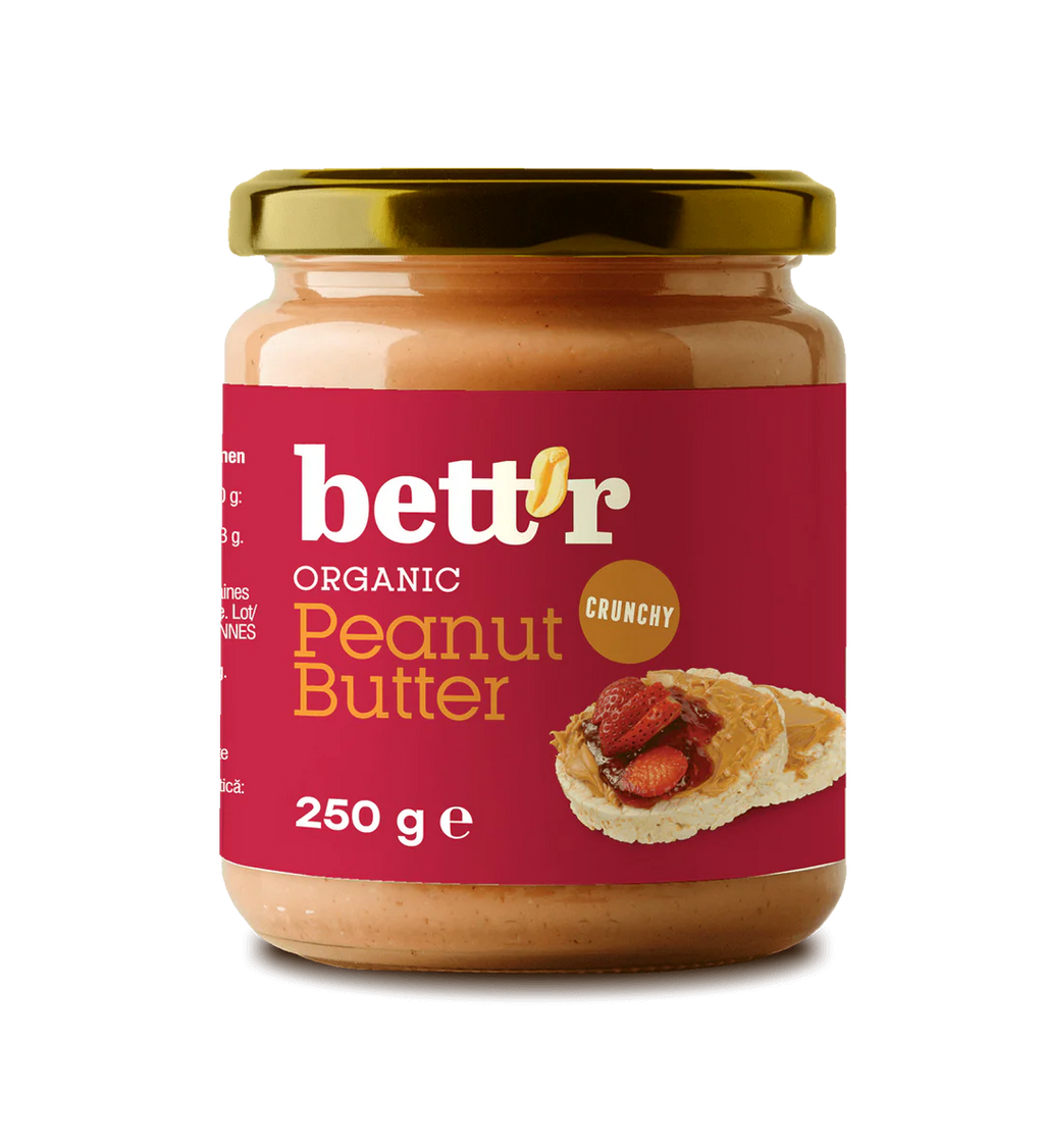 Peanut Butter Crunchy bio BETT'R 250 g