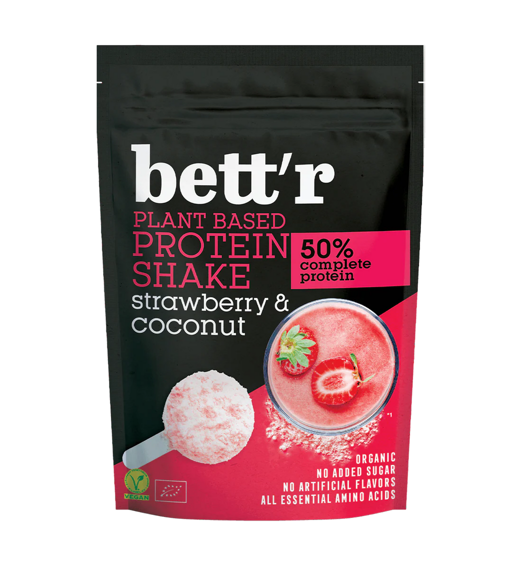 Protein Shake Fraise & Noix de Coco bio BETT'R 450 g