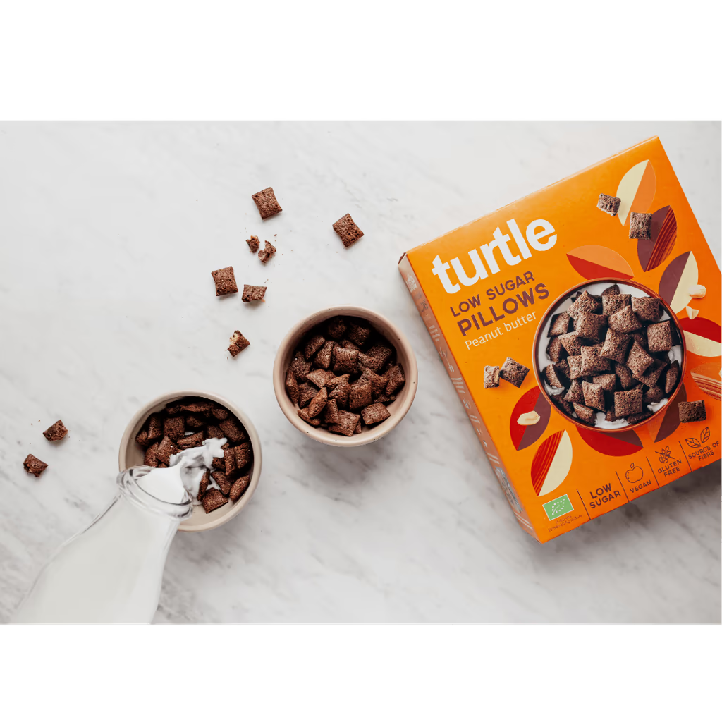 Céréales au beurre de cacahuète bio, vegan et sans gluten TURTLE 300 g