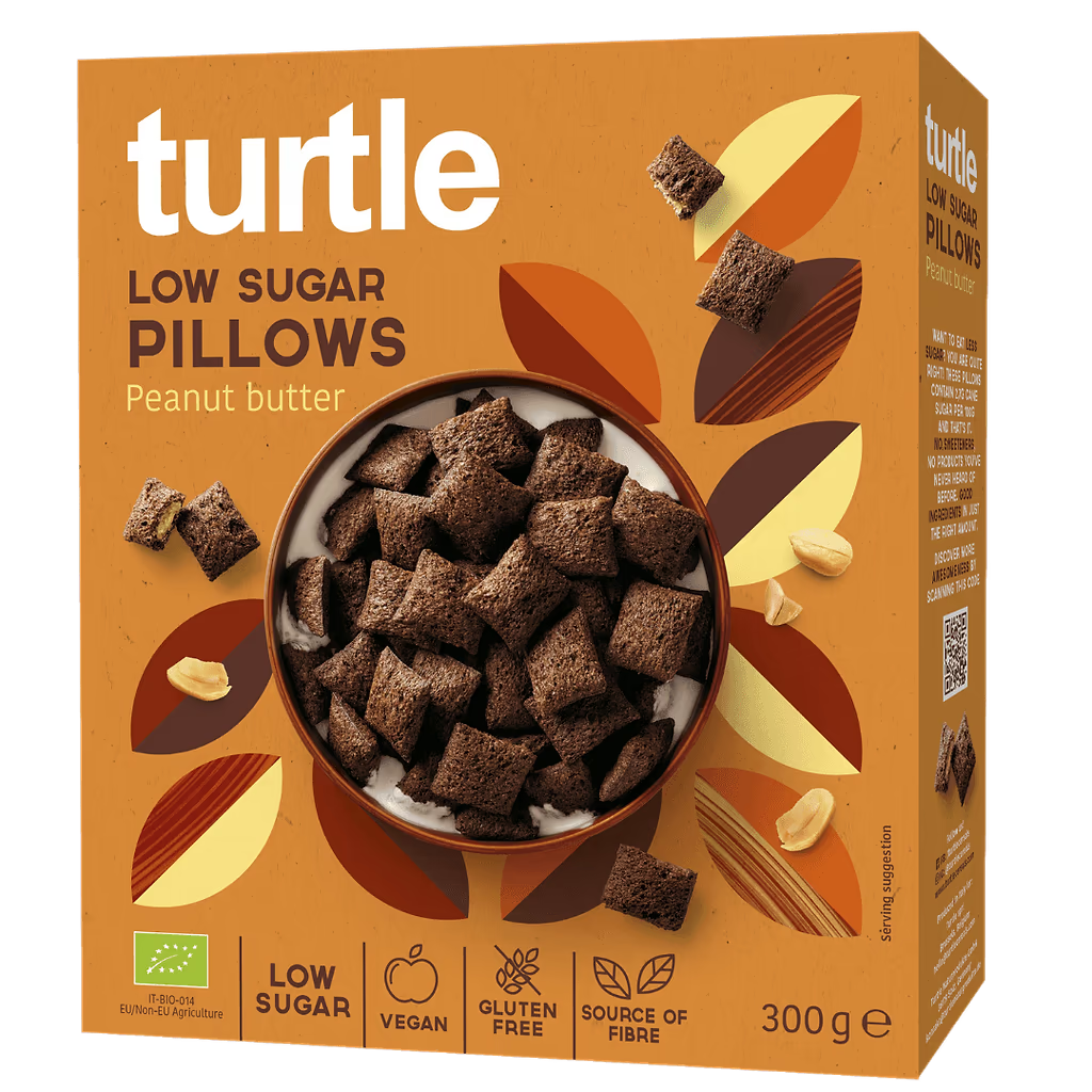 Céréales au beurre de cacahuète bio, vegan et sans gluten TURTLE 300 g