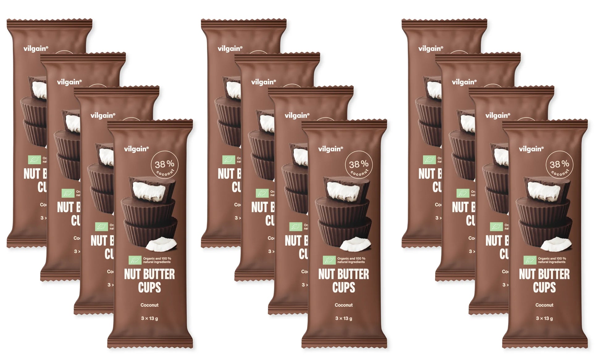 Bouchée Chocolat & Coco bio et vegan VILGAIN 3x13 g