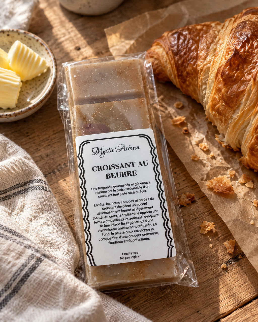 Fondant parfumé  Croissant au beurre