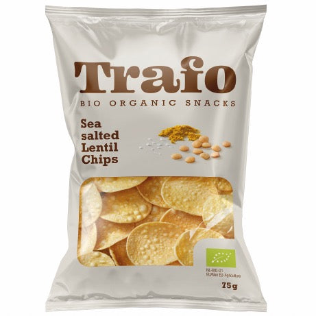 Chips de lentilles au sel de mer bio TRAFO 75 g
