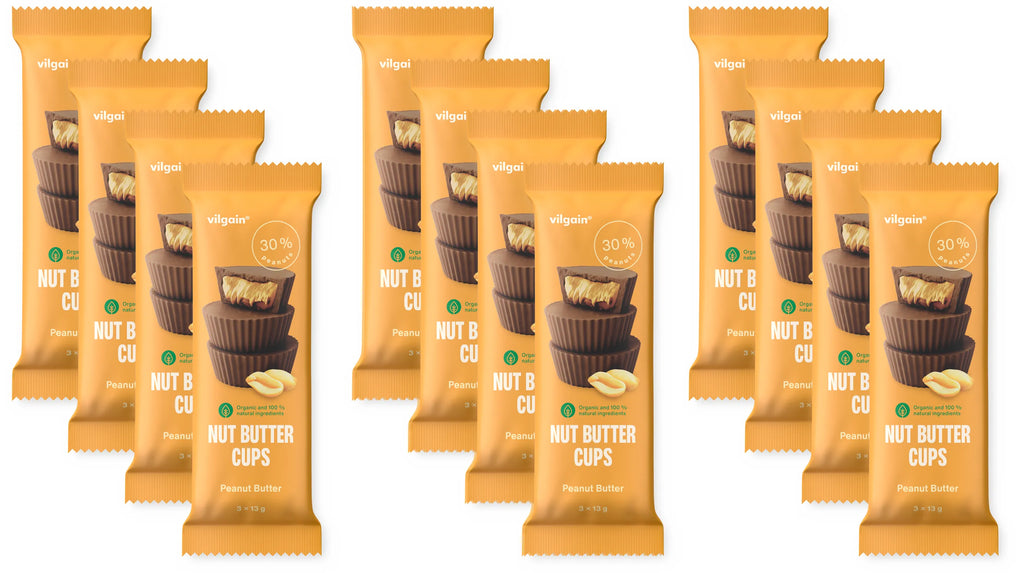 Bouchée chocolat & beurre de cacahuète bio et vegan VILGAIN 3x13 g