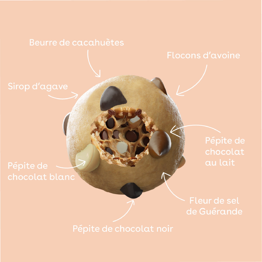 Energy Balls Cookie 3 Chocolats bio & vegan MONKA 54 g (3x18g)