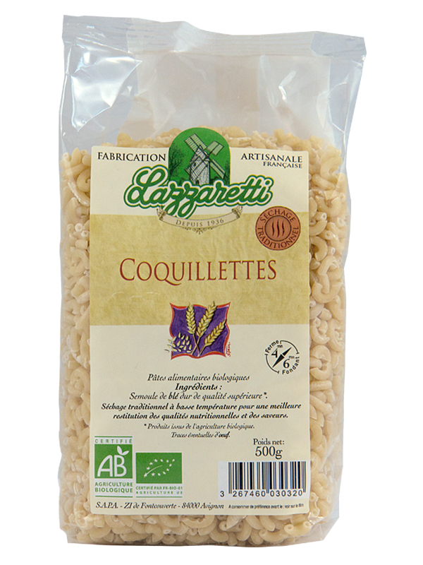 Coquillettes bio LAZZARETTI 500 g