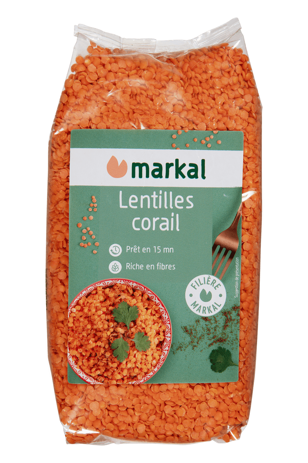 Lentilles Corail bio MARKAL 500 g