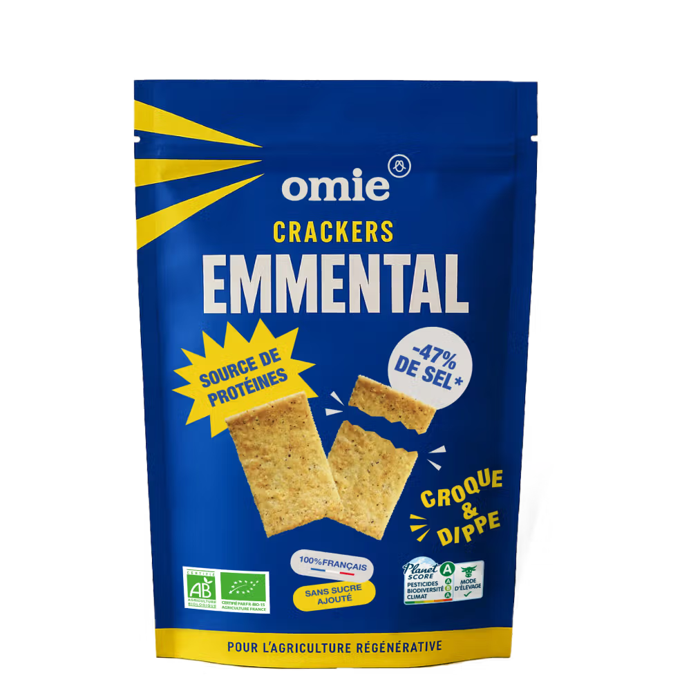 Crackers Emmental bio OMIE 100 g