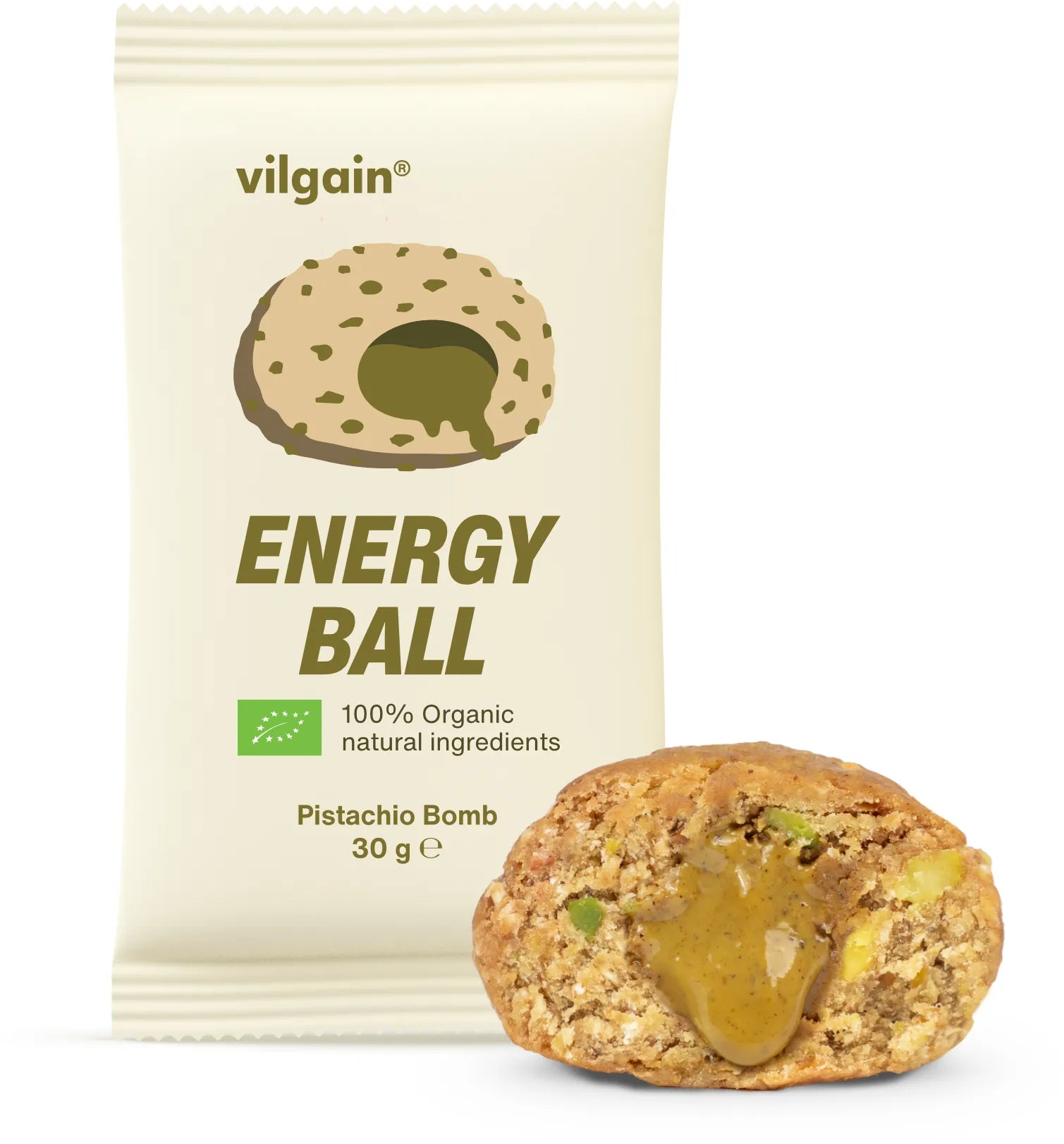 Boule énergétique bio et vegan, à la pistache VILGAIN 30 g