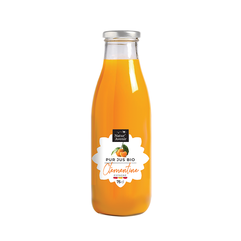 Jus de Clémentine bio NATUR'AVENIR 75 cl