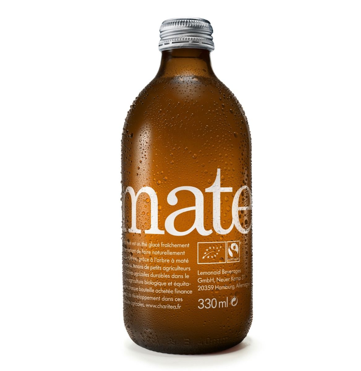 Boisson pétillante au Maté bio CHARITEA 33 cl