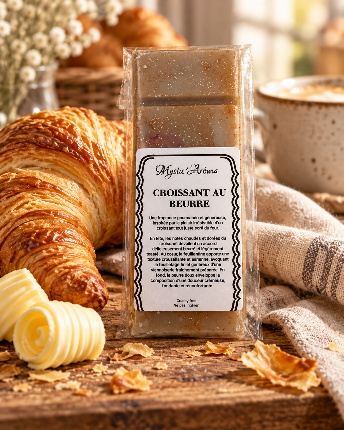 Fondant parfumé  Croissant au beurre