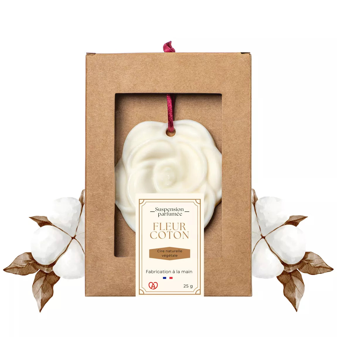 Cire parfumée à suspendre Fleur de Coton - 25 g