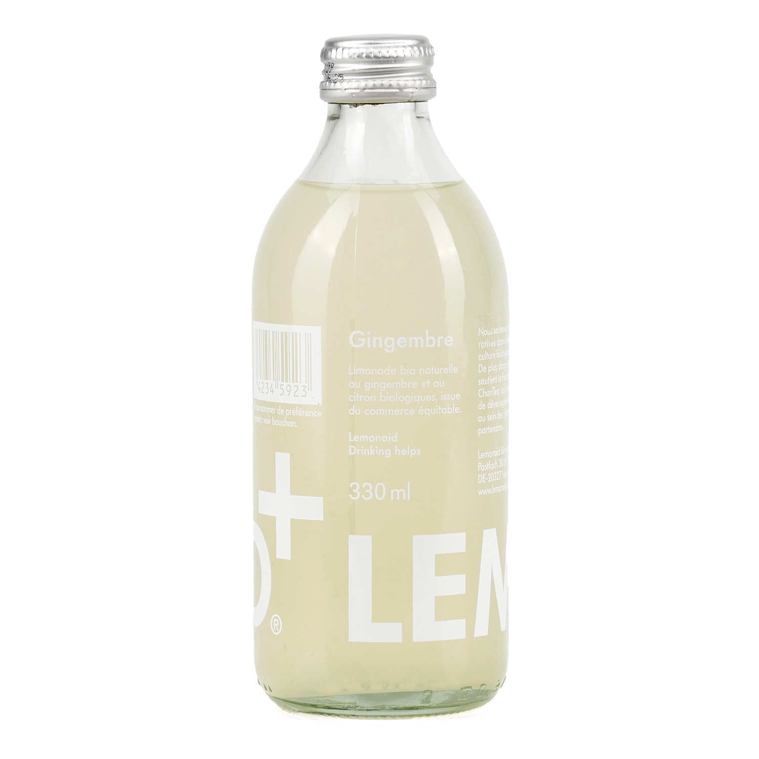 Boisson pétillante au Gingembre bio LEMONAID 33 cl