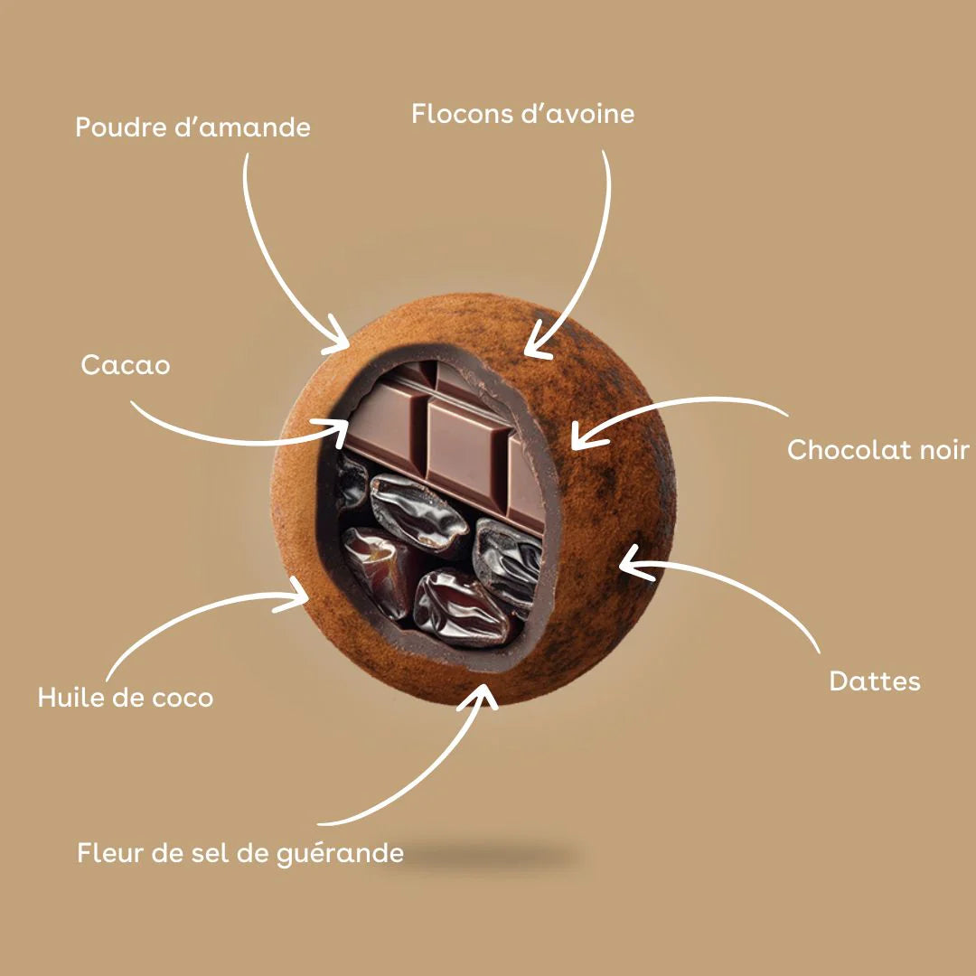 Energy Balls Choco Fleur de Sel bio & vegan MONKA 54 g (3x18g)