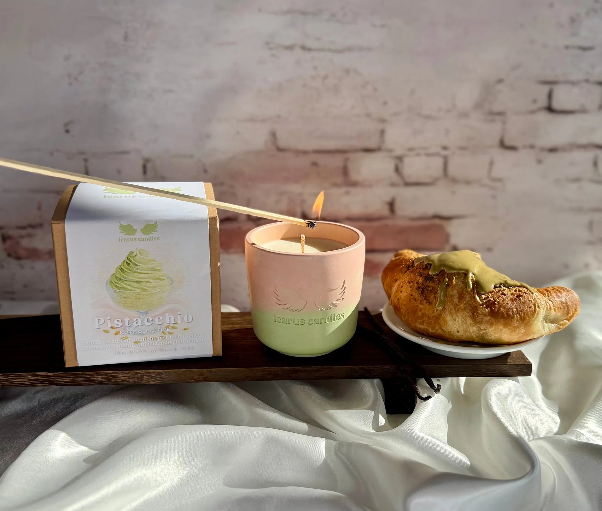 Bougie senteur "Pistache" ICARUS CANDLES