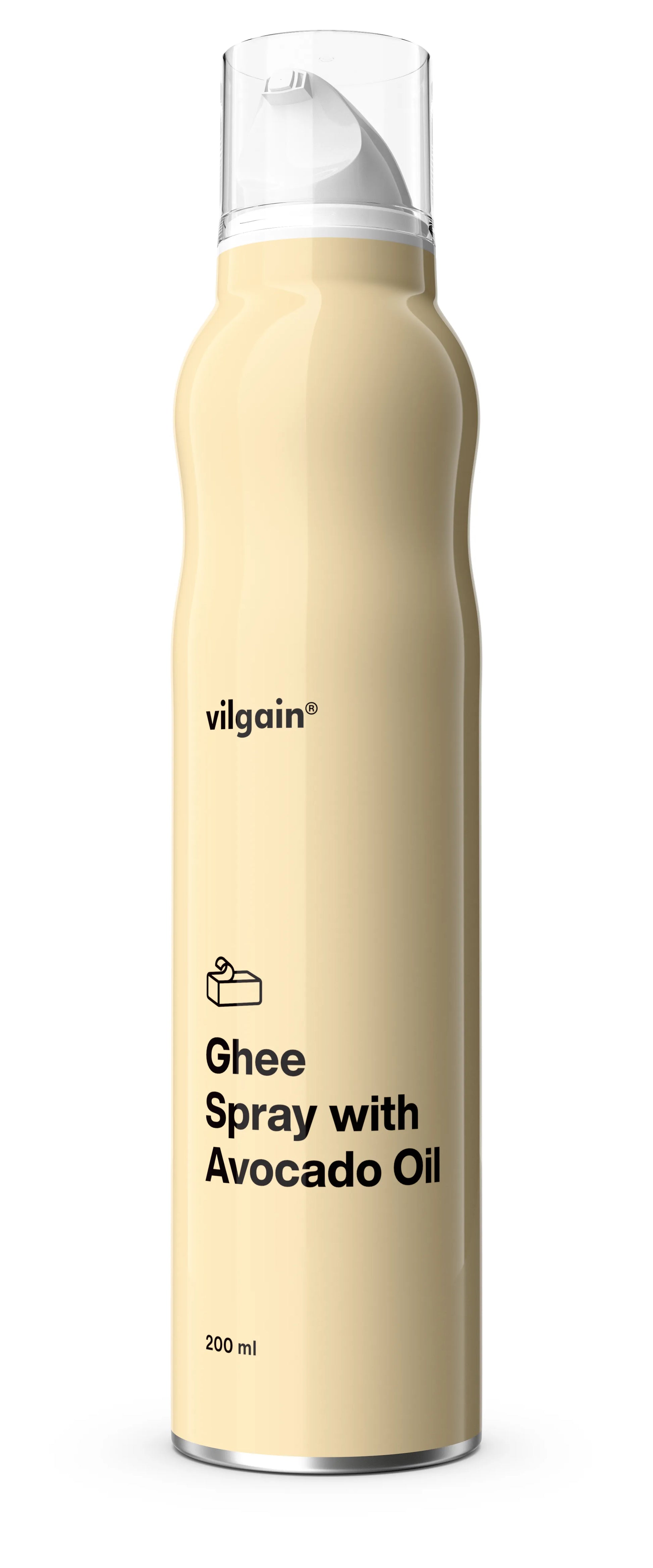 Huile d'avocat et ghee en spray non bio VILGAIN 200 ml