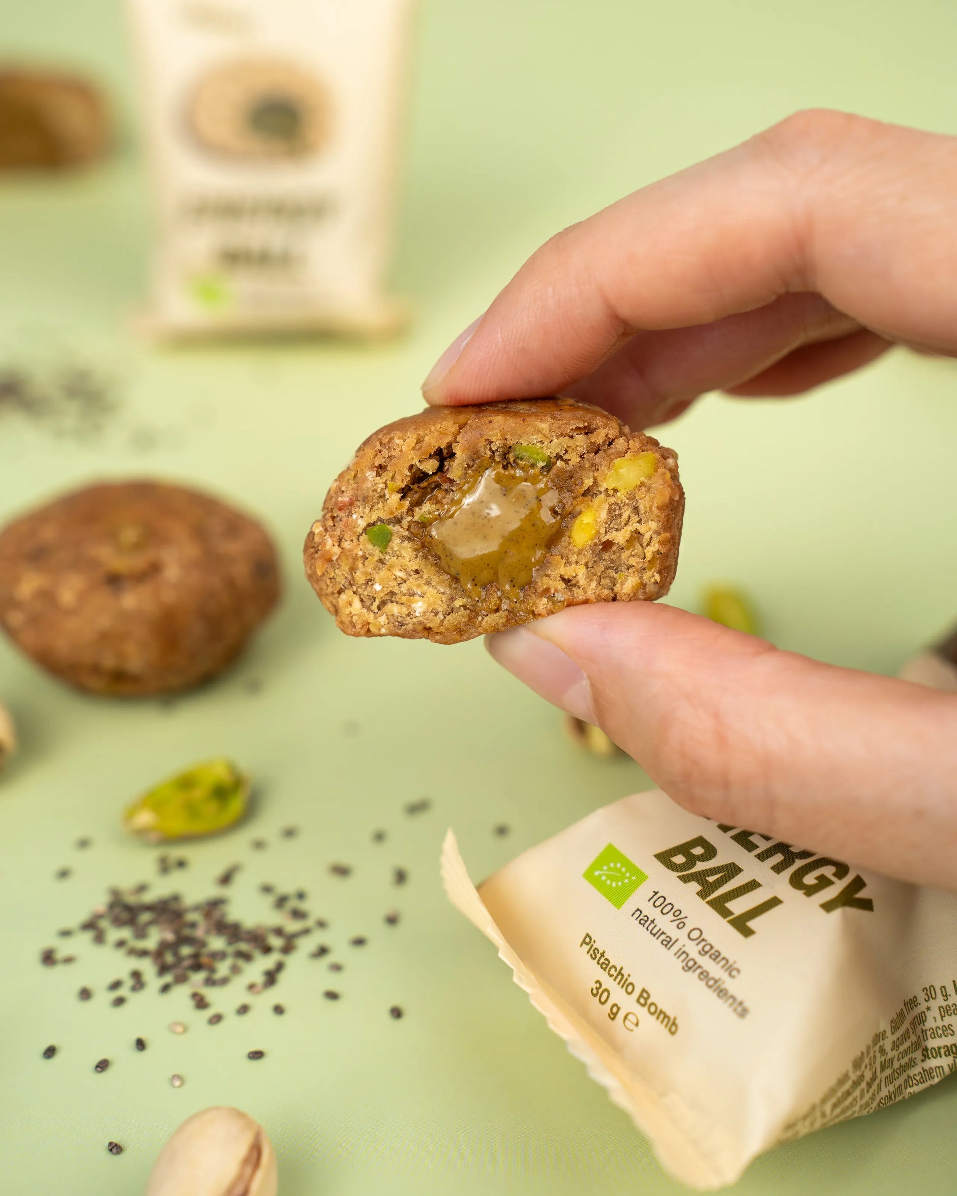 Boule énergétique bio et vegan, à la pistache VILGAIN 30 g