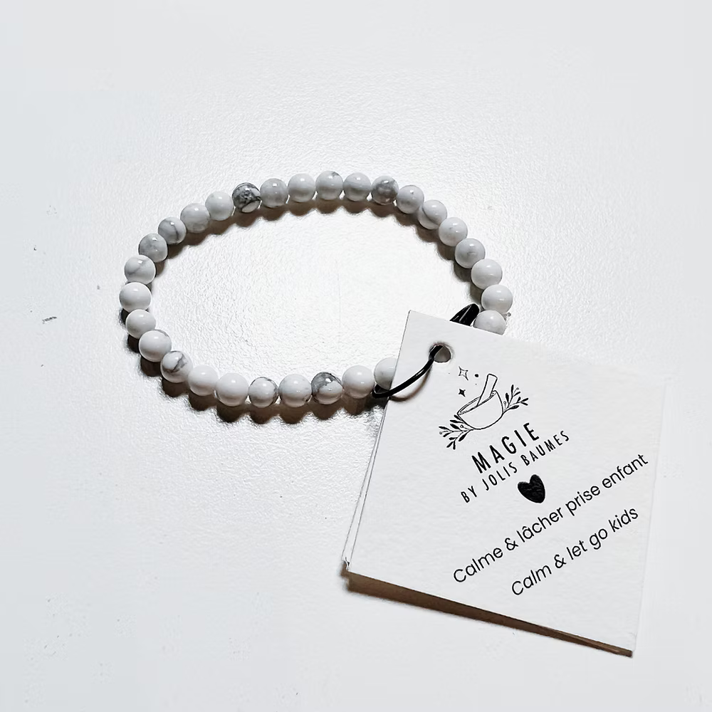 Bracelet ENFANT Calme & Lâcher Prise en Howlite