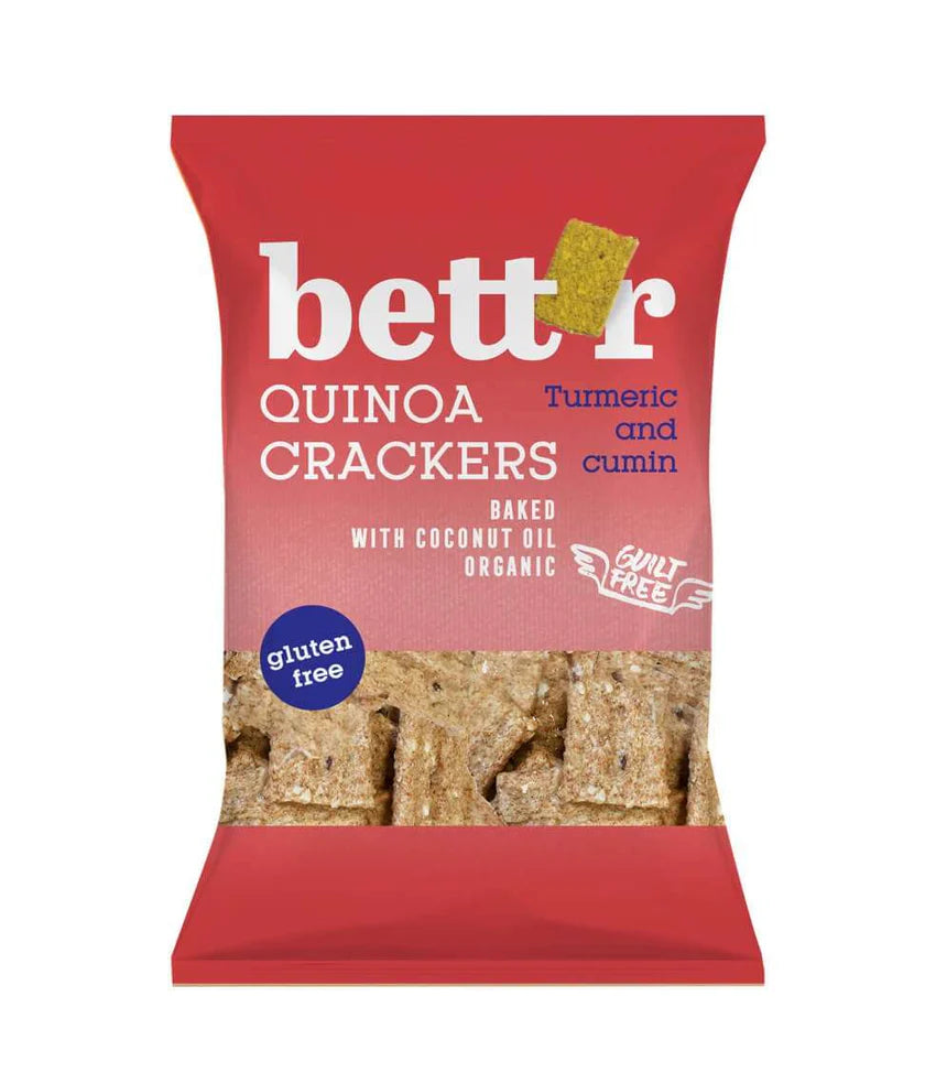 Crackers de Quinoa au Curcuma et Cumin bio BETT'R 100 g