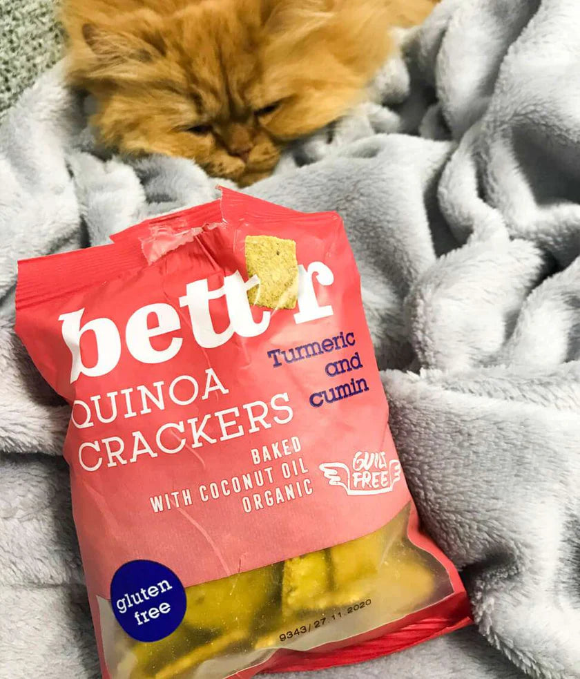 Crackers de Quinoa au Curcuma et Cumin bio BETT'R 100 g