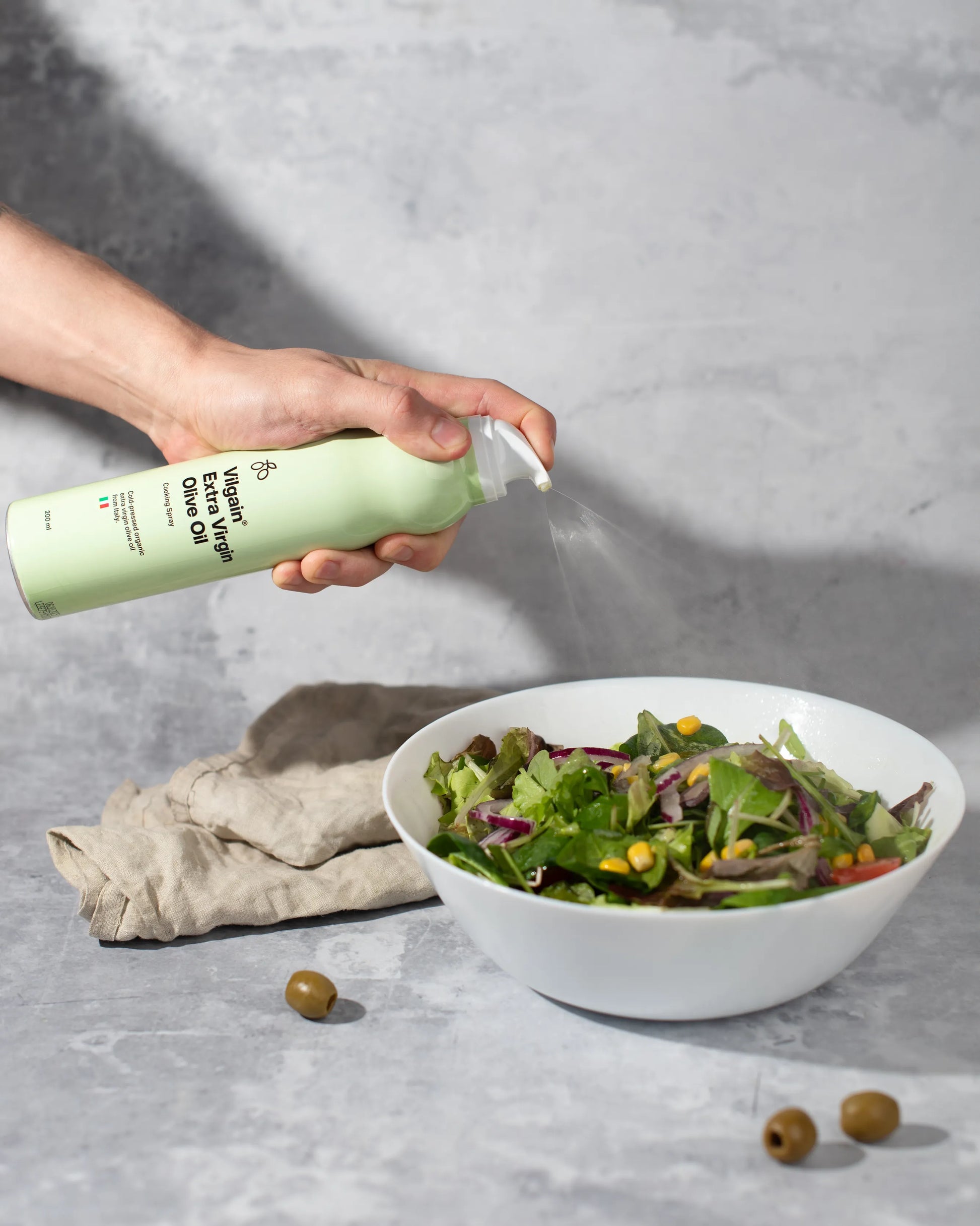 Huile d'olive extra vierge bio en spray VILGAIN 200 ml