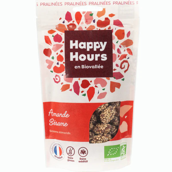Sachet Amande Sésame Miel, bio & sans gluten HAPPY HOURS 115 g