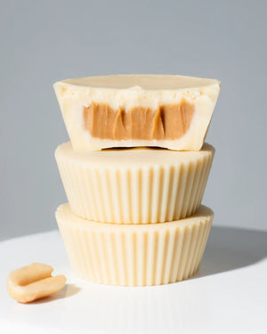 Promo Bouchée Chocolat Blanc & Beurre de Cacahuète bio et vegan VILGAIN 3x13 g