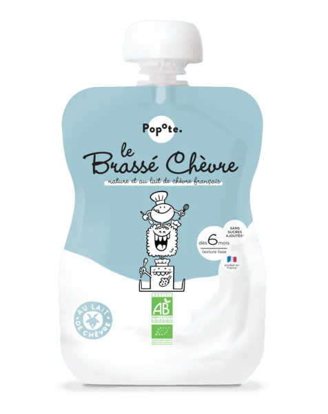 Gourde Brassé Chèvre bio POPOTE 100 g
