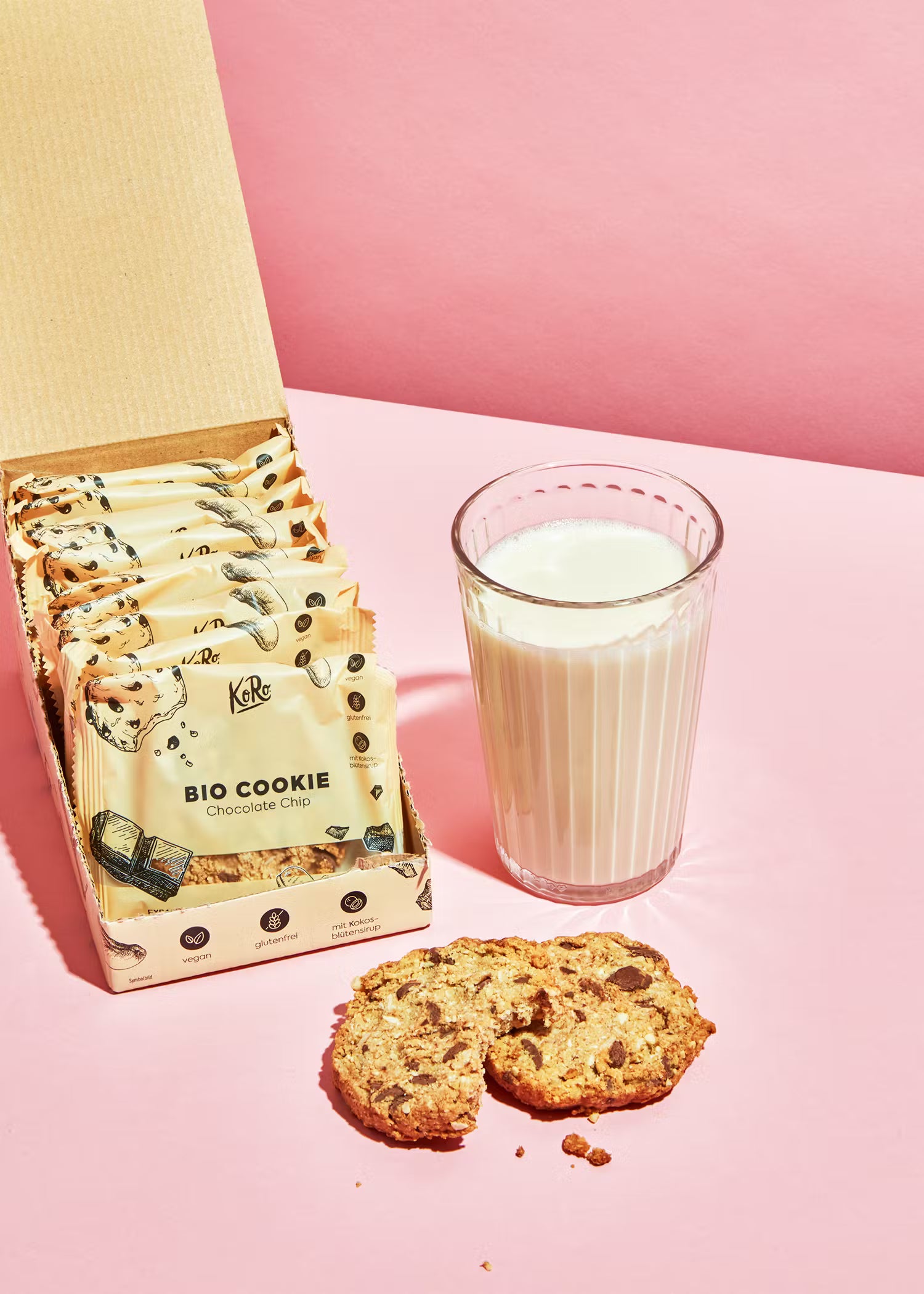 Cookie vegan et sans gluten aux pépites de chocolat bio KORO 50g
