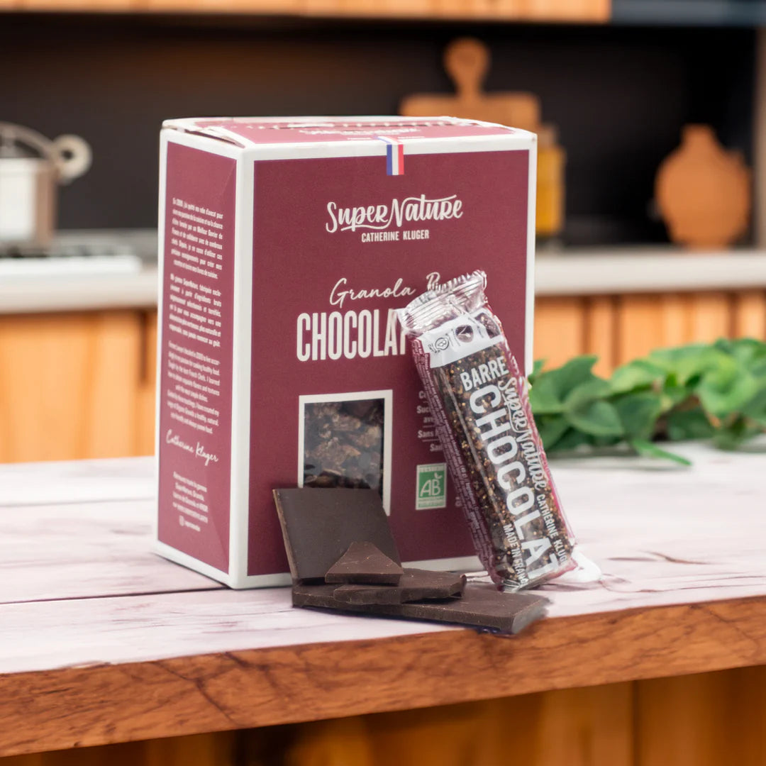 Barre Granola Chocolat & Noisettes bio SUPERNATURE 40 g