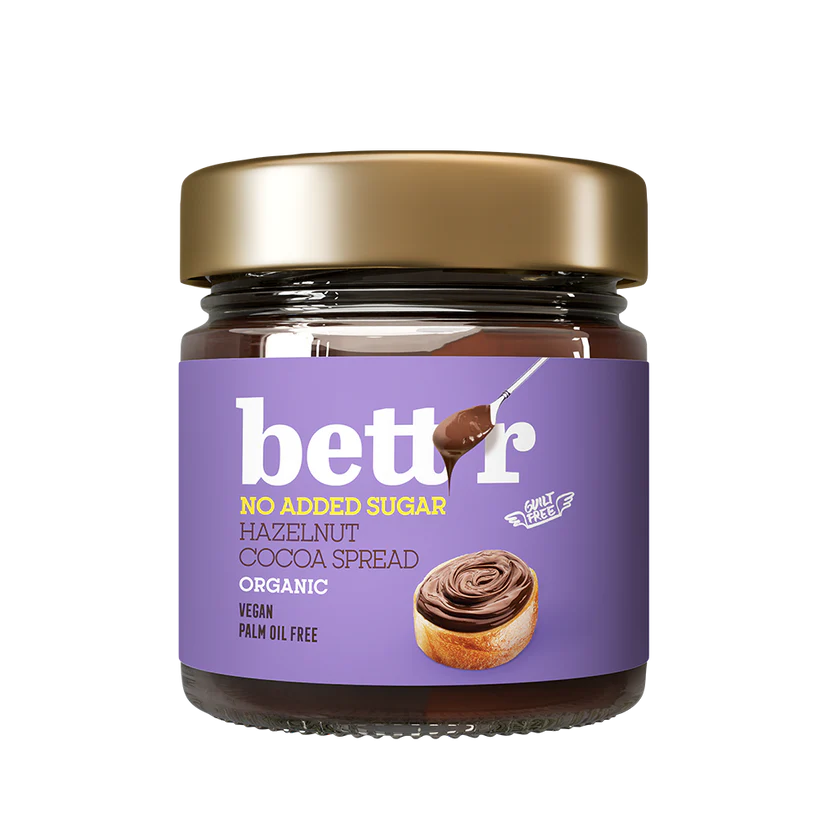 Pâte à tartiner aux Noisettes bio et vegan BETT'R 250 g