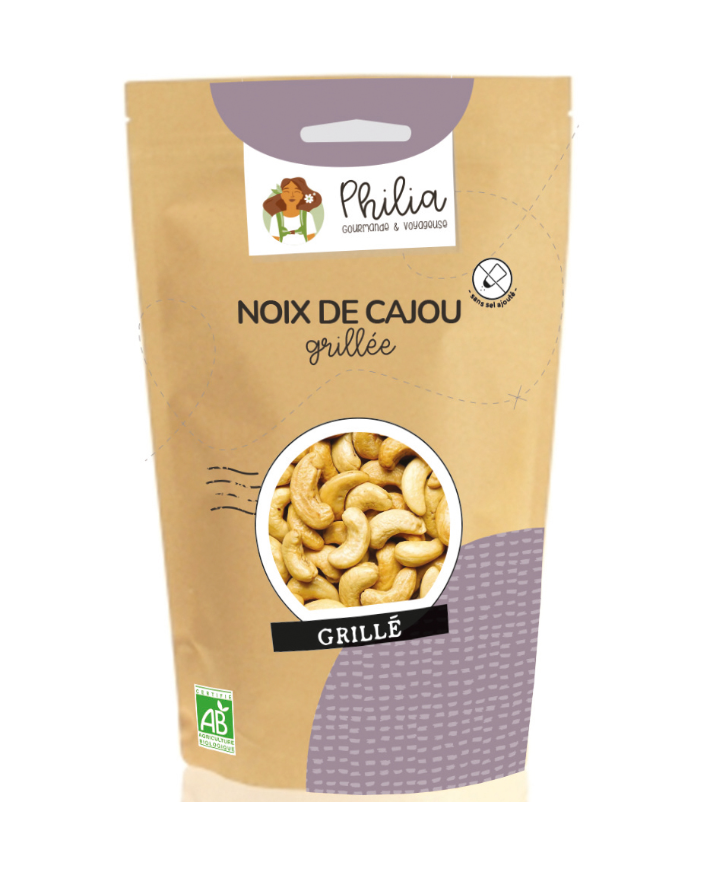 Noix de cajou grillées bio PHILIA 250 g