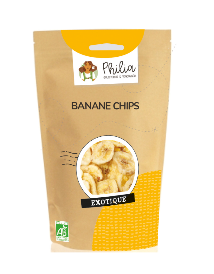 Bananes séchées bio PHILIA 140 g