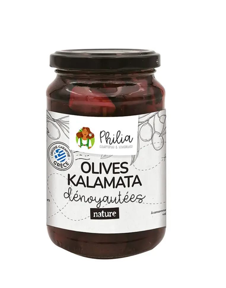 Olives de Kalamata dénoyautées bio PHILIA 340 g