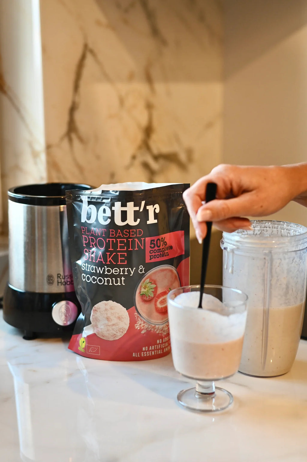 Protein Shake Fraise & Noix de Coco bio BETT'R 450 g