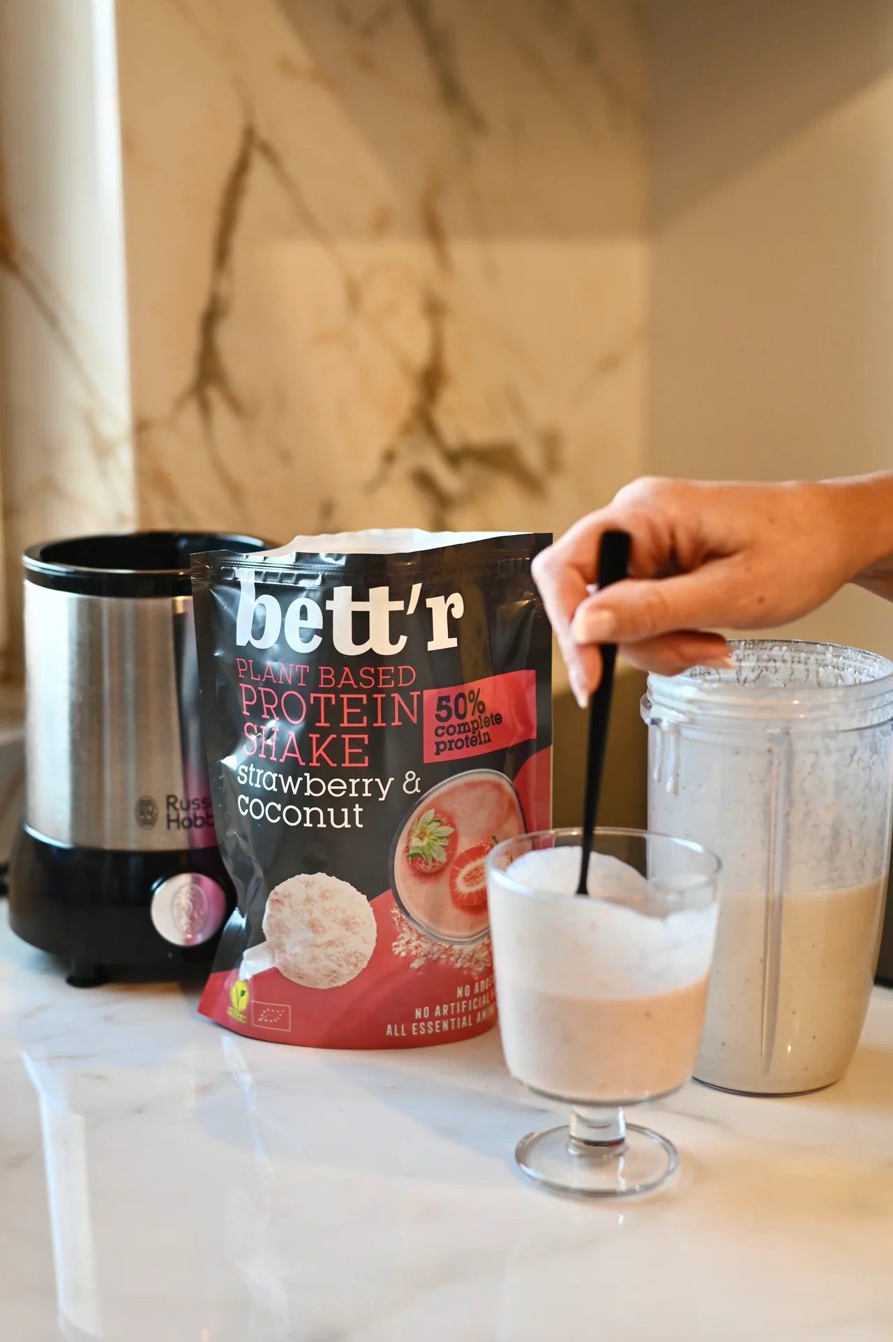 Protein Shake Fraise & Noix de Coco bio BETT'R 450 g