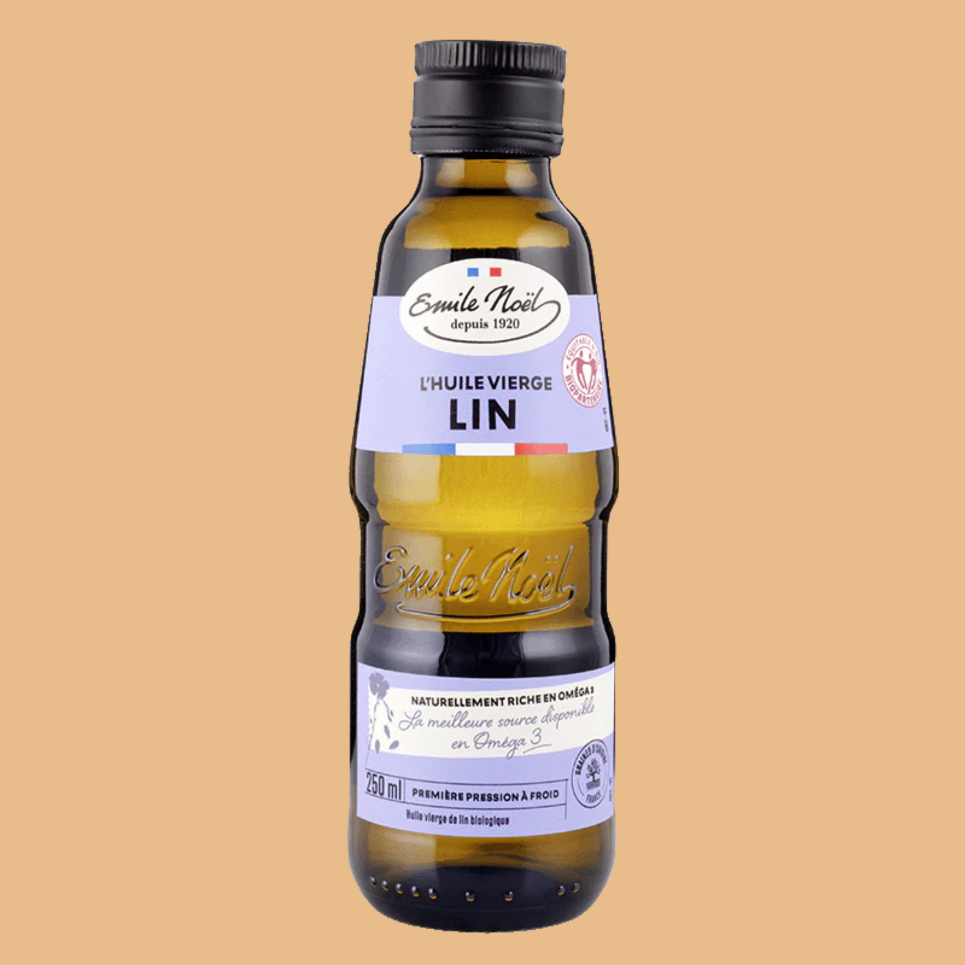 Huile vierge de lin bio EMILE NOEL 250 ml