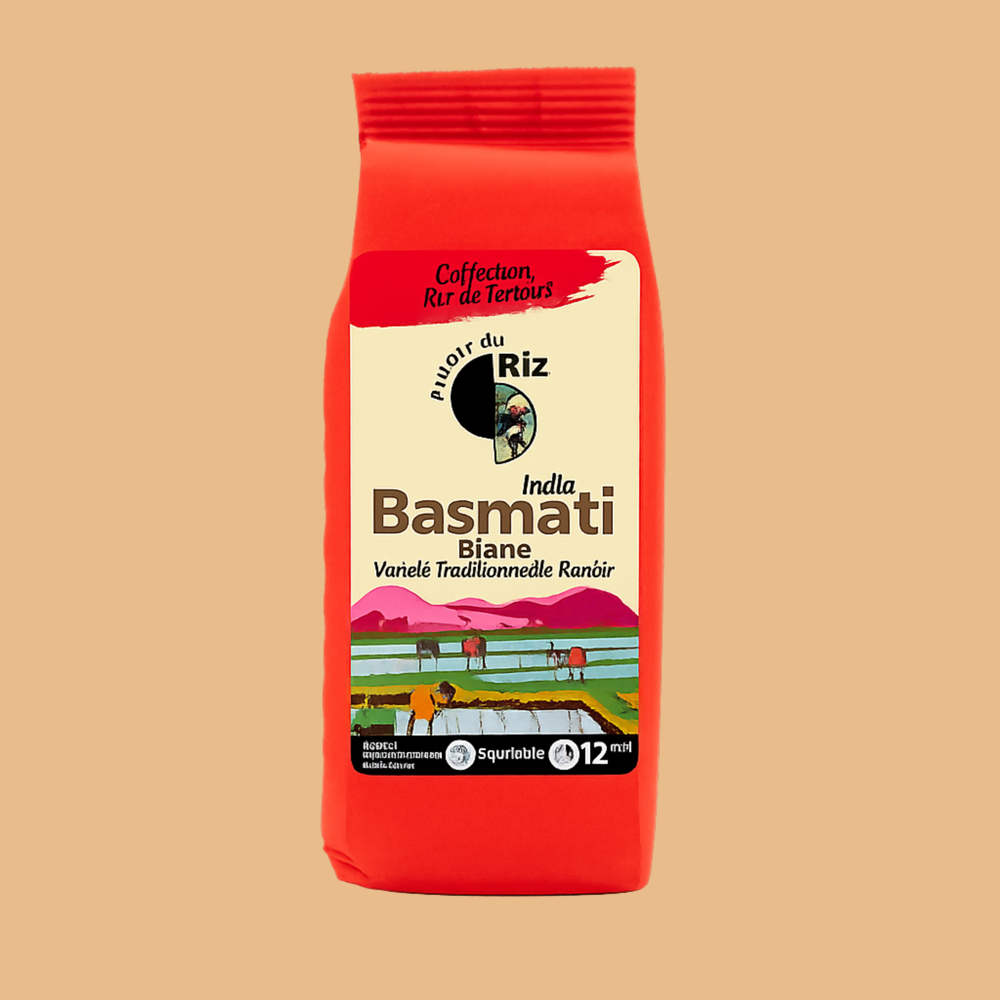Riz basmati blanc bio AUTOUR DU RIZ 500 g