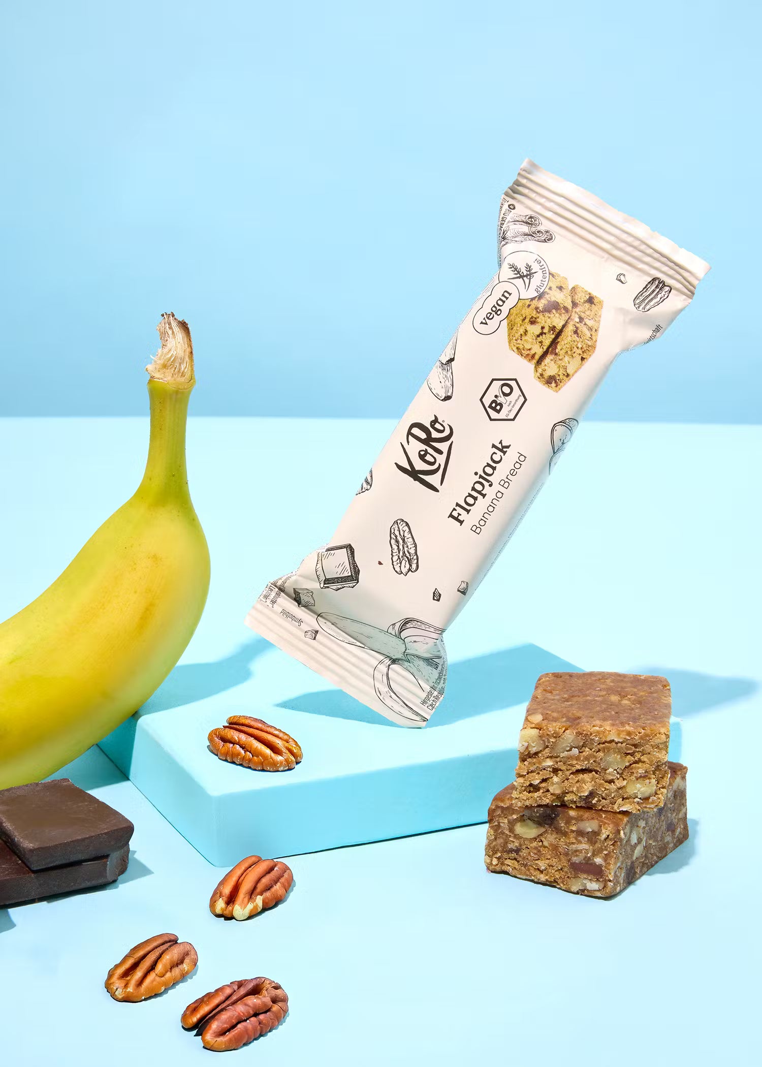 Barre d'avoine saveur banana bread bio KORO 60 g