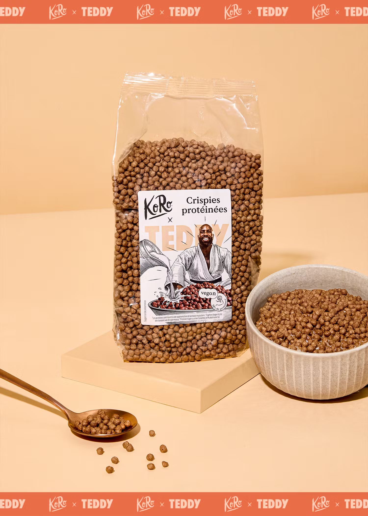 Crispies Protéinées au cacao by Teddy Riner KORO 250 g