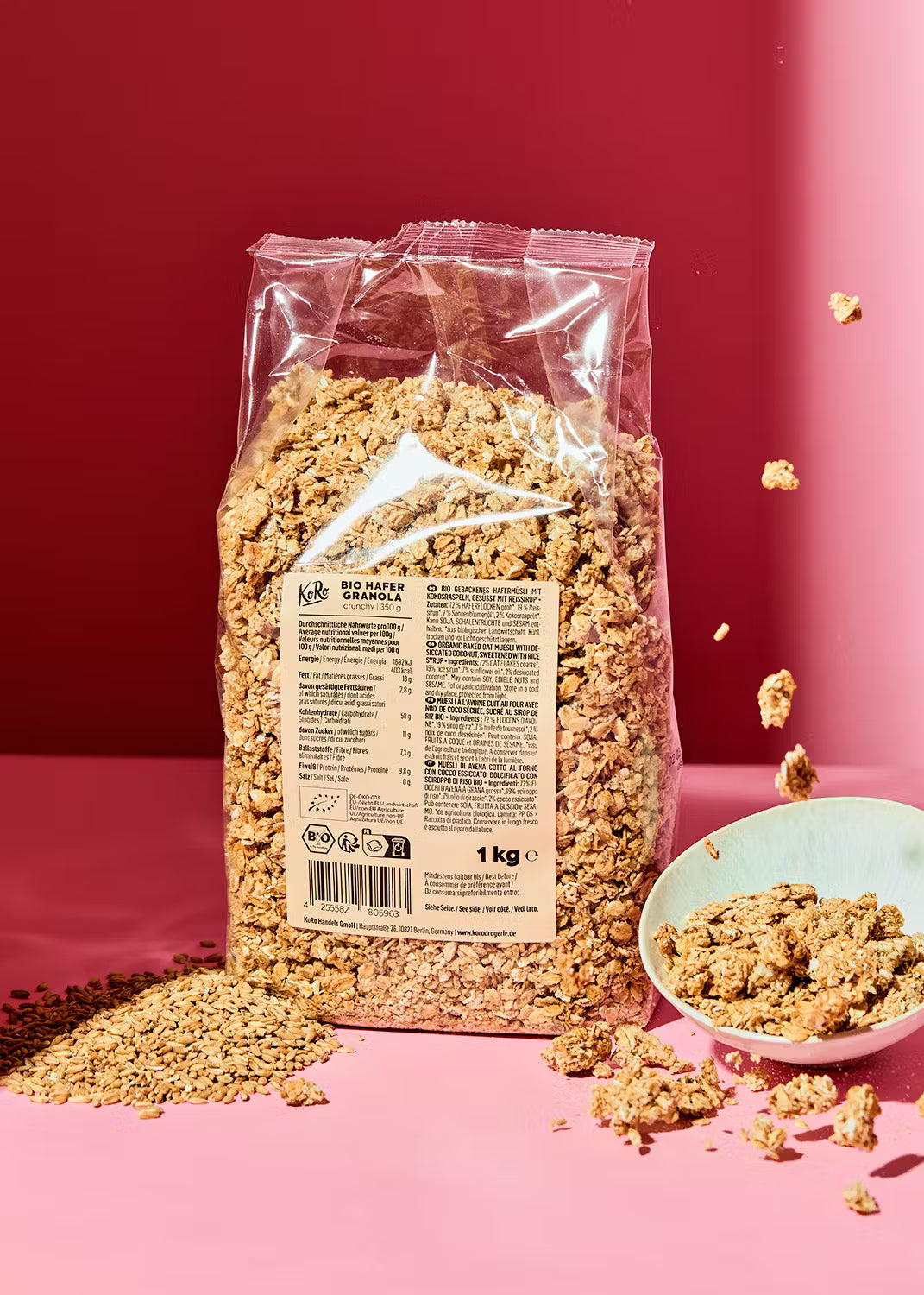 Granola crunchy à l'avoine bio KORO 1 kg