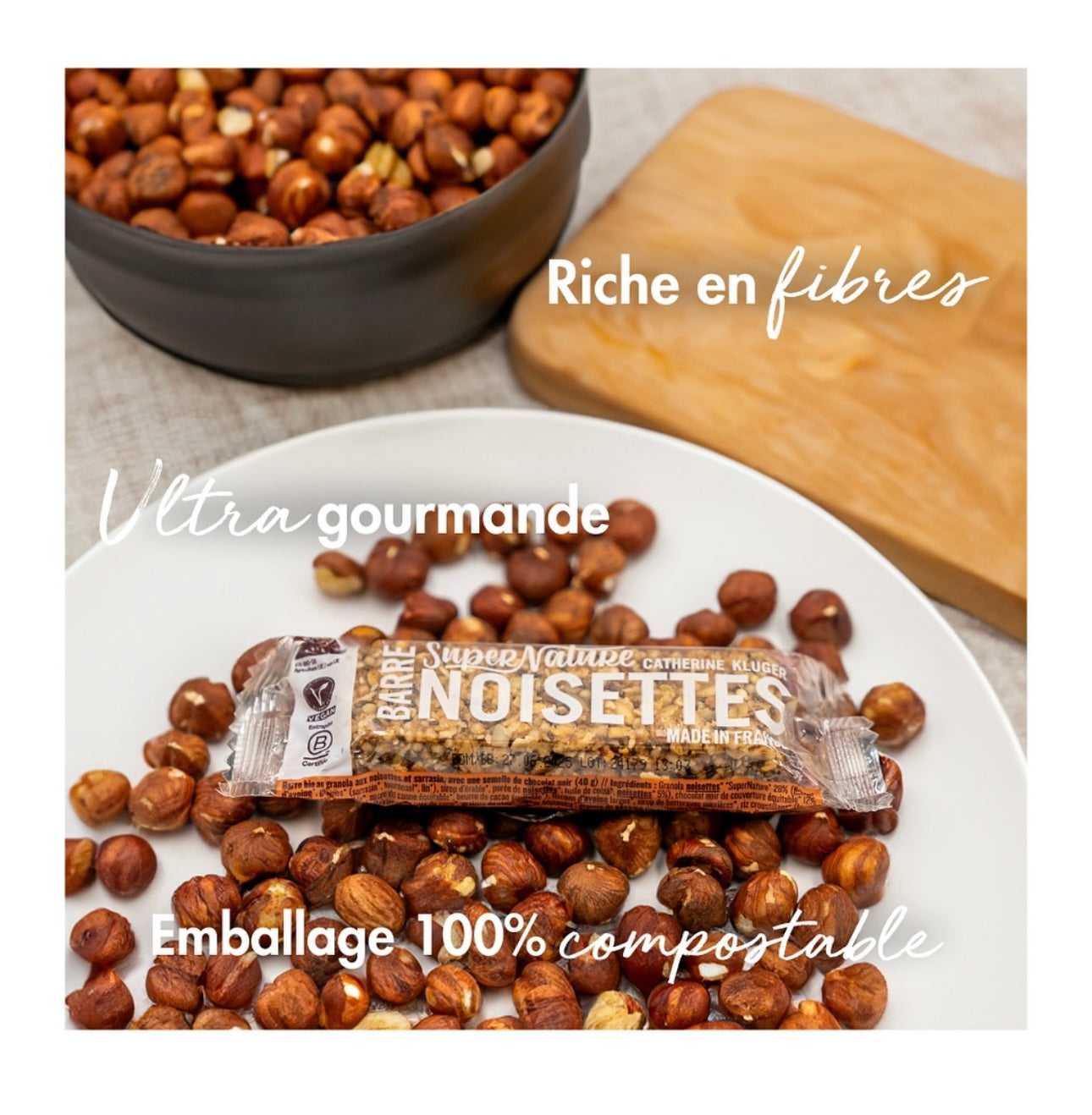 Barre Granola Noisettes bio SUPERNATURE 40 g