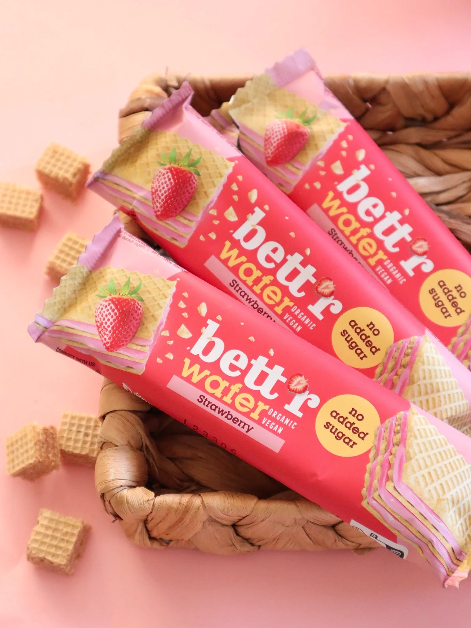 Gaufrette à la Fraise bio et vegan BETT'R 30 g
