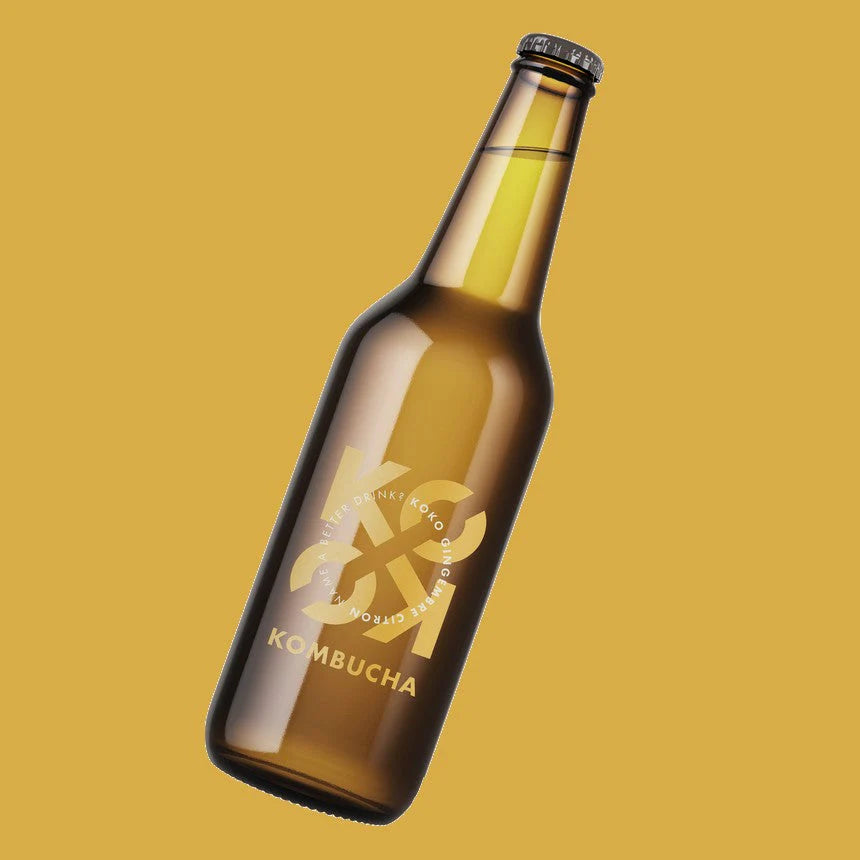 Boisson Kombucha gingembre citron bio KOKO KOMBUCHA 33 cl