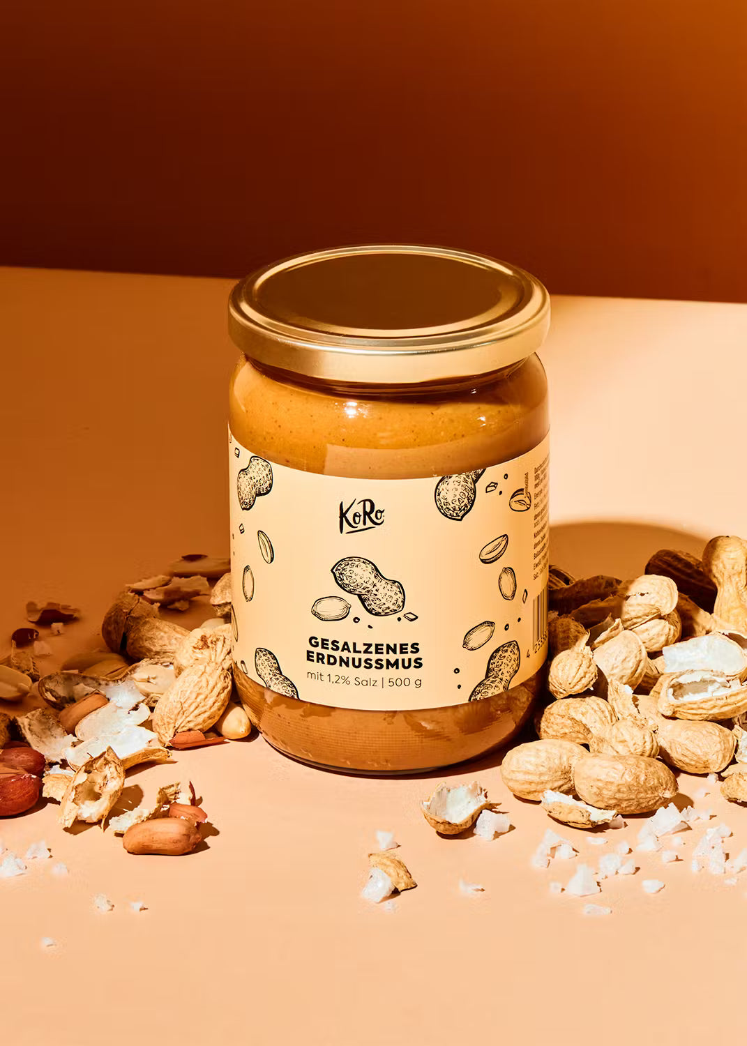 Purée de cacahuètes salée non bio KORO 500 g