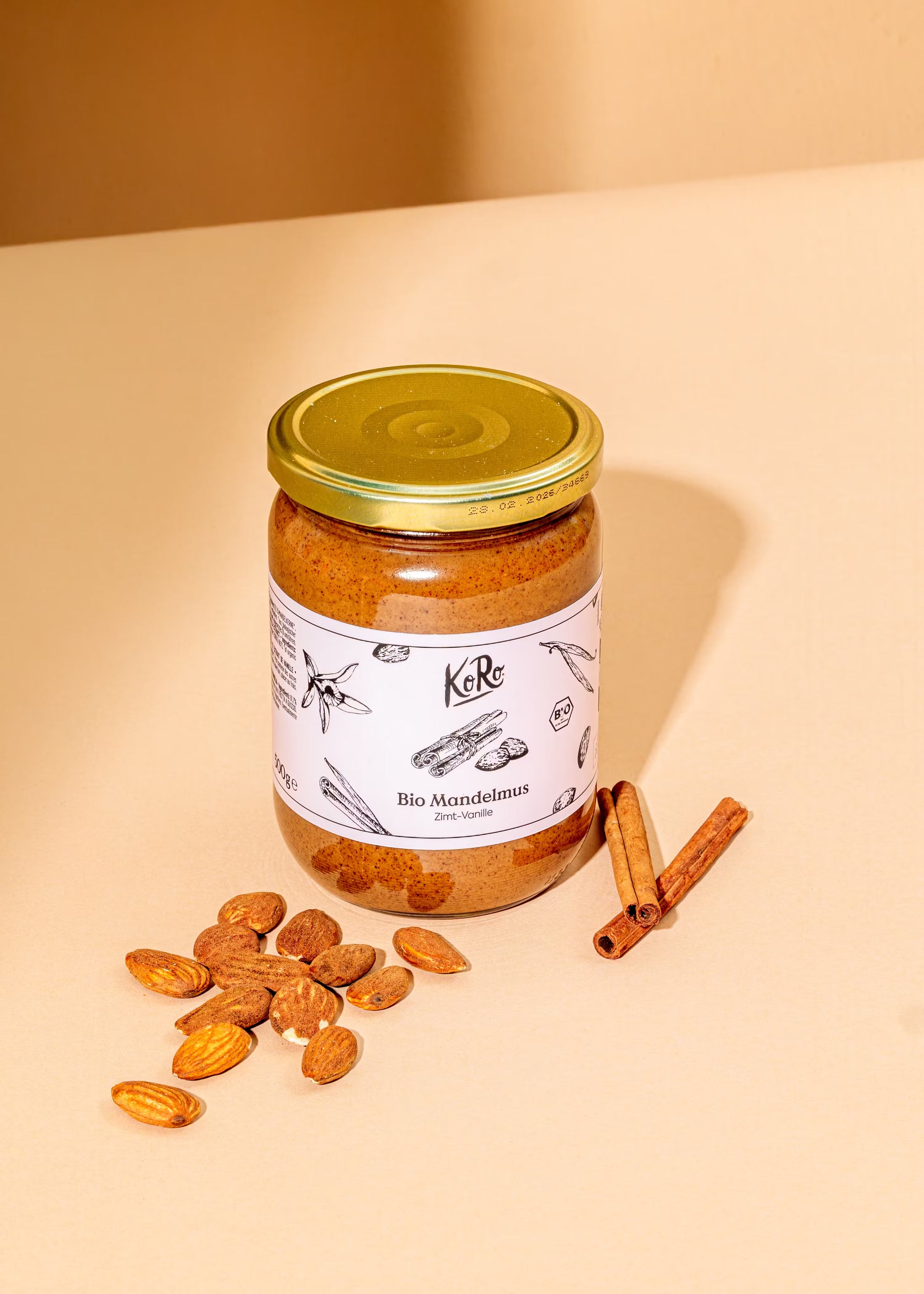 Purée vegan d'amandes cannelle-vanille bio KORO 500 g